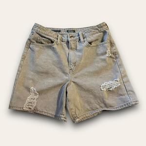 Wild Fable Tan Distressed Jean Shorts